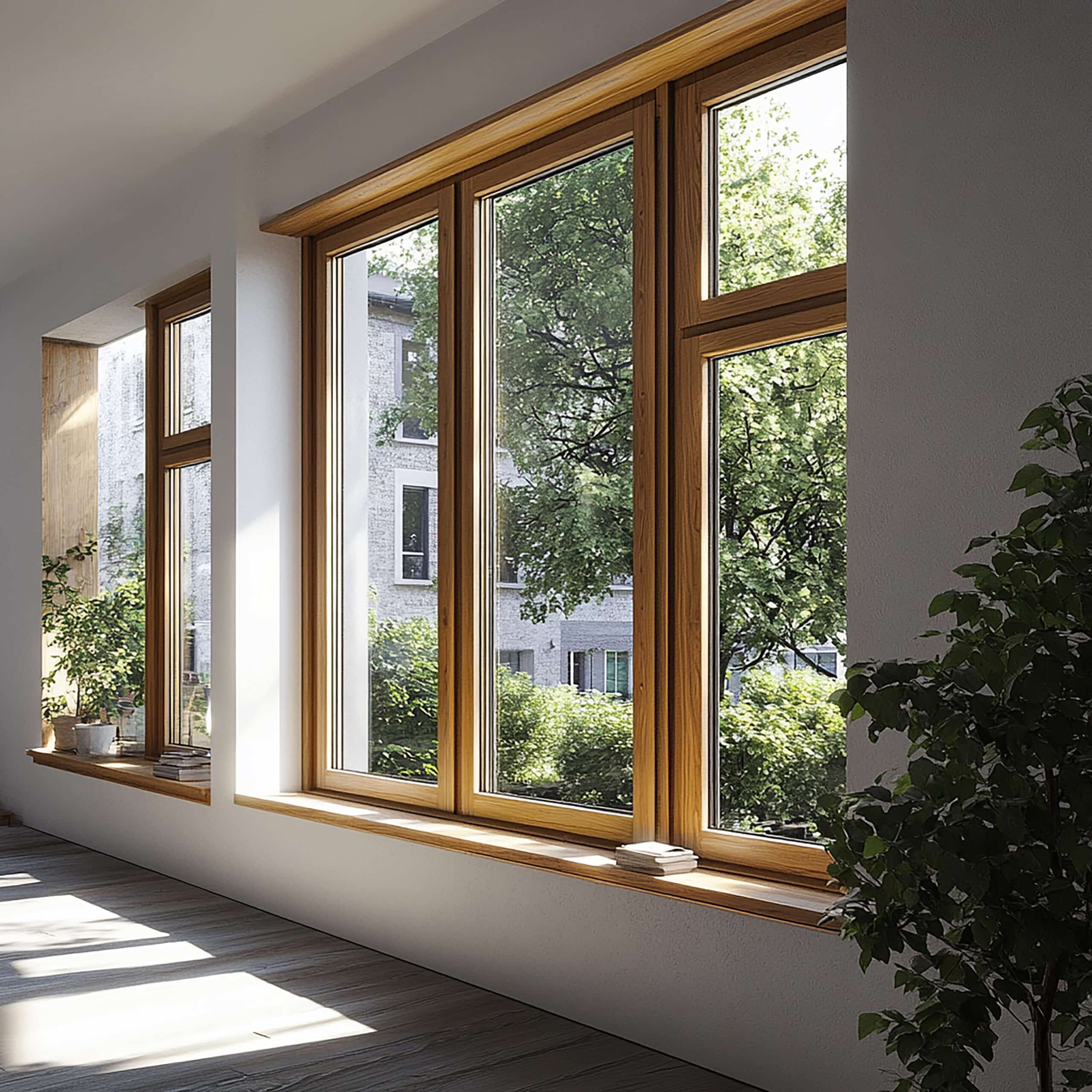 3d rendered photos modern wooden windows designs