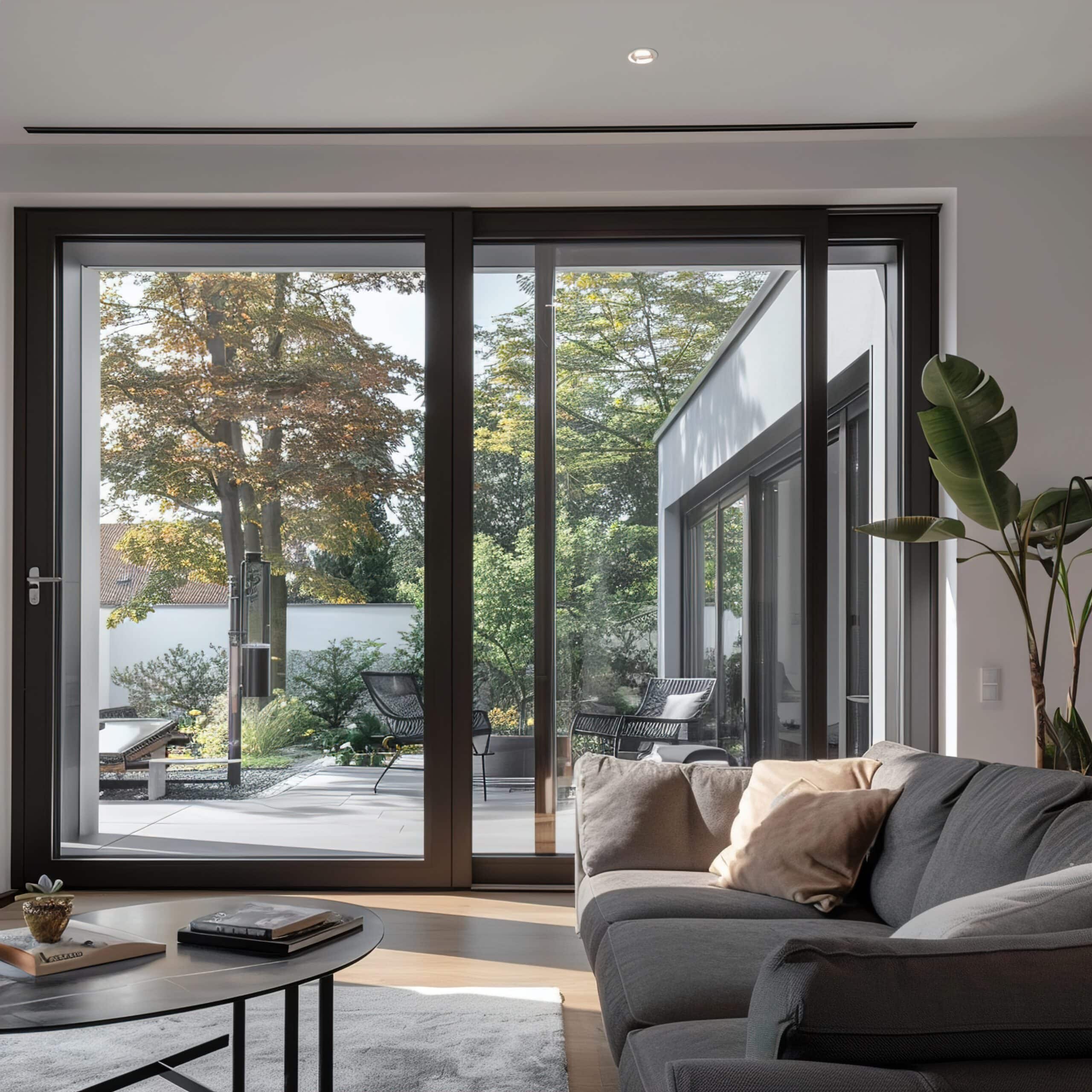 Living room with couch coffee table
